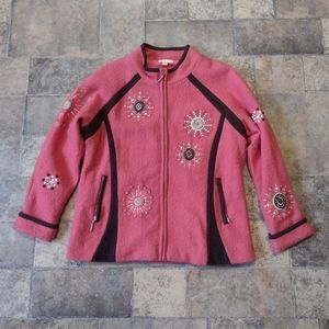 Carson wool embroidered jacket size large